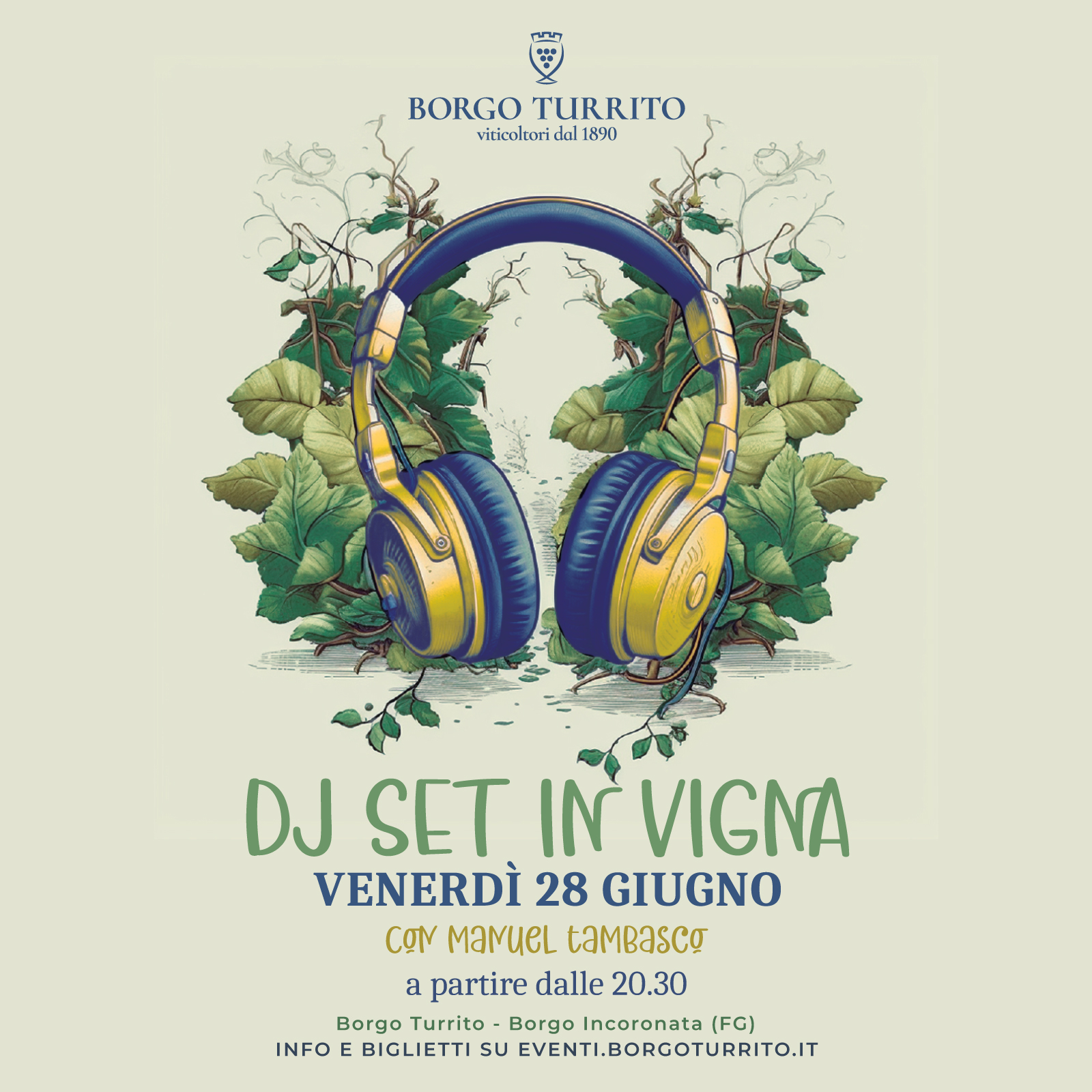 Dj set in vigna 28 giugno