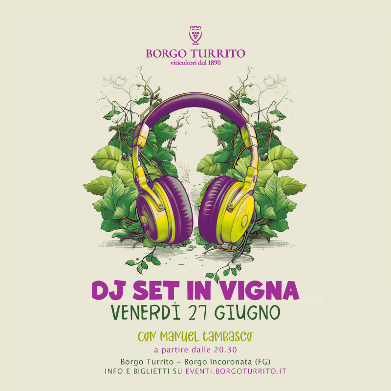 Dj set in vigna 27 giugno